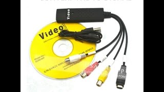 How to Convert VHS to PC File + Video DVR VHS Converter Adapter Review