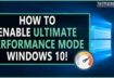 How To Add Windows 10 Ultimate Performance Mode | *NEW*
