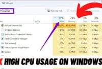 How to Fix High CPU Usage on Windows 11