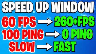 How to Speed Up Your Windows 10 & 11 For Performance (Boost FPS & Fix FPS Drops) 2022 !