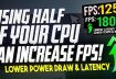 🔧 Using HALF of your CPU can INCREASE your FPS! (Lower temps, Power & Latency) ✅